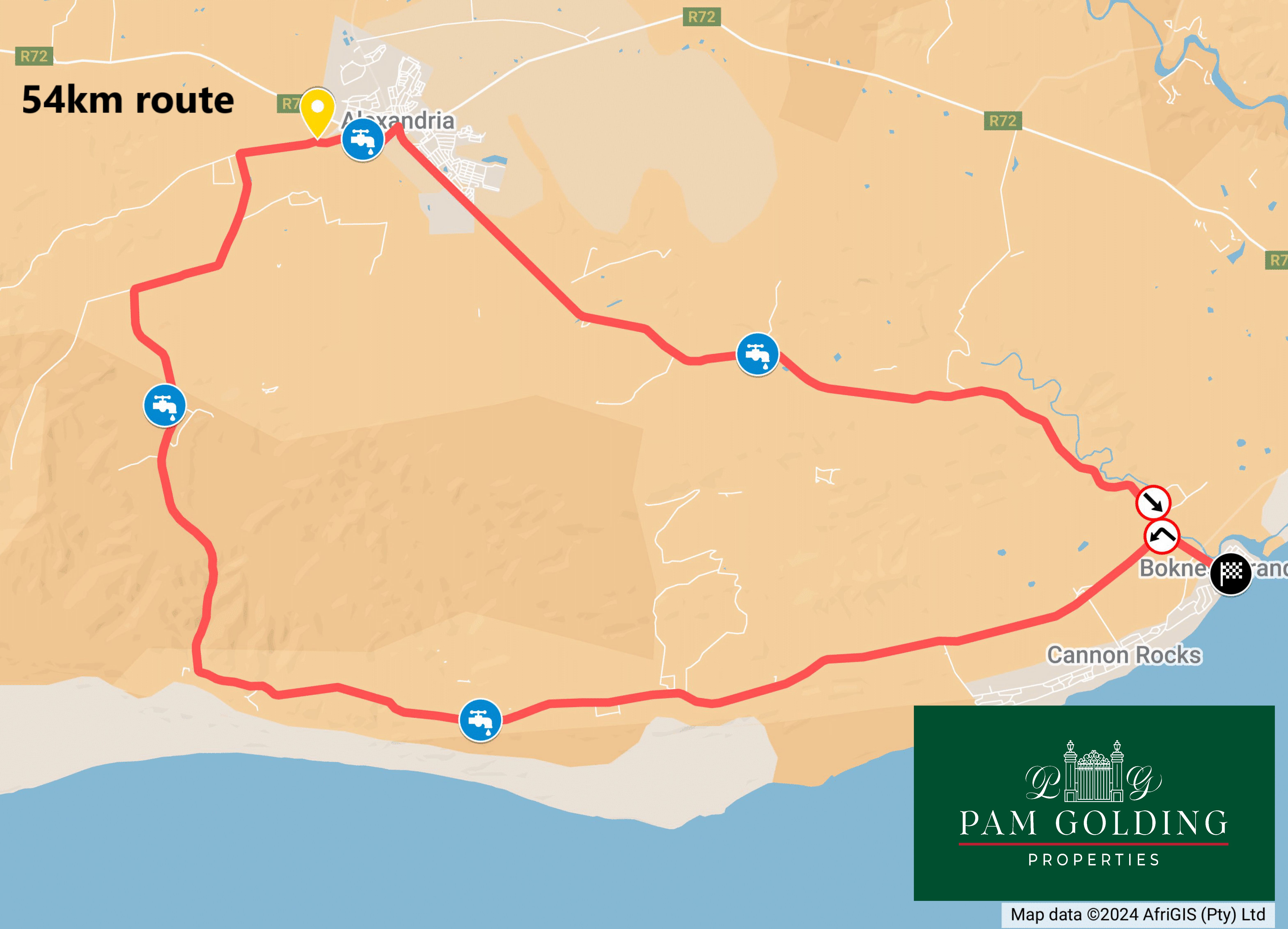 54km route